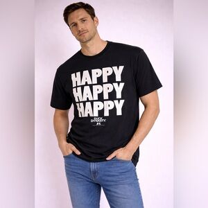 Duck Dynasty “Happy Happy Happy” Graphic T-Shirt XL Black A&E TV Show Tee